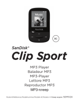 SanDisk Clip Sport 4GB Manuel utilisateur