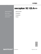Satrap OECOPLAN 92 GS A++ Manuel utilisateur