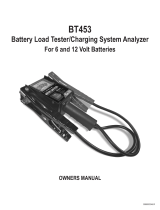 Schumacher BT453 Battery Load Tester/Charging System Analyzer Le manuel du propriétaire