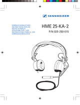Sennheiser HME 25-KA-2 Manuel utilisateur