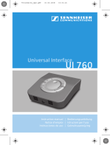 Sennheiser UI 760 Manuel utilisateur