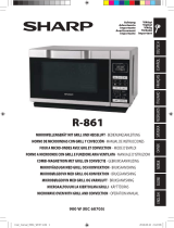 Sharp 900W Combination Flatbed Microwave R861 Manuel utilisateur