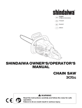 Shindaiwa 305S Manuel utilisateur