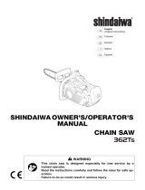 Shindaiwa 362TS Manuel utilisateur