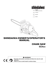 Shindaiwa 601SX Manuel utilisateur