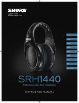 Shure SRH1440 Professional Open Back Headphones Le manuel du propriétaire