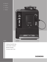 Siemens Fully Automatic Espresso Maker (FAE) Le manuel du propriétaire