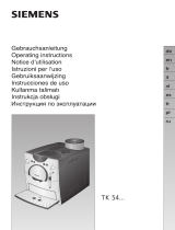 Siemens TK54001GB/02 Le manuel du propriétaire