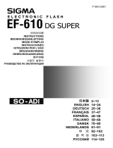 Sigma EF-610 DG SUPER - Manuel utilisateur