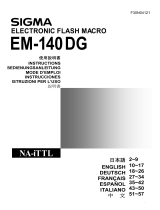 Sigma EM-140 DG Macro Flash Nikon-iTTL Le manuel du propriétaire