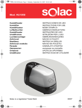 Solac HU1050 Le manuel du propriétaire
