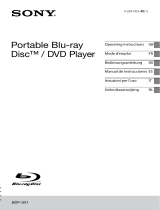 Sony BDP-SX1 Le manuel du propriétaire