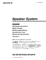 Sony Car Speaker SS-SP42FW Manuel utilisateur