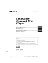 Sony CDX-3002 Manuel utilisateur