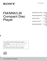 Sony CDX-GT260MP Le manuel du propriétaire