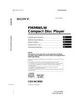 Sony CDX-NC9950 Manuel utilisateur