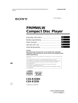 Sony cdx r 3350 c Manuel utilisateur