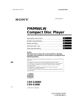 Sony CDX-S2000C Manuel utilisateur