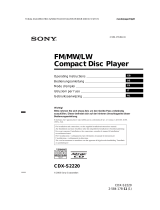 Sony cdx s 2220 s Manuel utilisateur