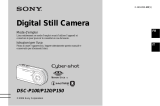 Sony Cyber-Shot DSC P100 Mode d'emploi