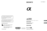 Sony DSLR-A200W Le manuel du propriétaire
