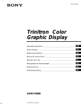 Sony Trinitron GDM-F500R Manuel utilisateur