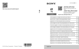 Sony ILCE 7S Manuel utilisateur