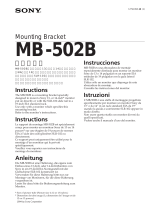 Sony MB-502B Manuel utilisateur