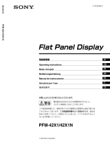 Sony PFM-42X1 Mode d'emploi