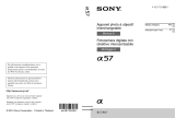 Sony SLT A57 Le manuel du propriétaire
