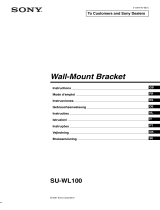 Sony TV Mount SU-WL100 Manuel utilisateur