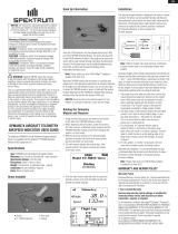 Spektrum Aircraft Telemetry Airspeed Indicator Le manuel du propriétaire