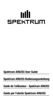 Spektrum AR6255 6-Channel DSMX Carbon Fuselage Receiver Manuel utilisateur