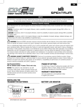 Horizon Hobby DX2E 2-Channel DSM Surface Radio Manuel utilisateur