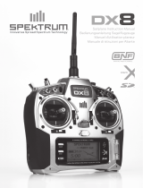 Spektrum DX8 DSMX Transmitter Only MD2 Manuel utilisateur
