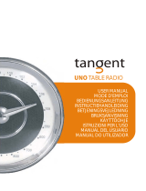 Tangent Uno Table Radio - Light oak Manuel utilisateur
