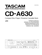 Tascam CD-A630 Le manuel du propriétaire