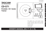 Tascam CD-GT1 Le manuel du propriétaire