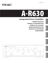 TEAC A-R630 Le manuel du propriétaire