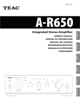 TEAC A-R650MKII Le manuel du propriétaire