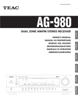 TEAC AG-980 Le manuel du propriétaire