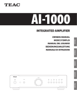 TEAC AI-1000 Manuel utilisateur