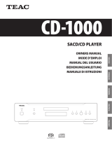 TEAC CD-1000 Manuel utilisateur