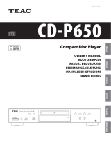 TEAC CD-P650 Le manuel du propriétaire