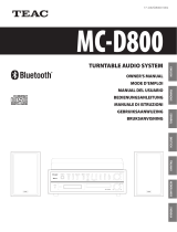 TEAC MC-D800 Le manuel du propriétaire