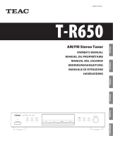 TEAC T-R650 Le manuel du propriétaire