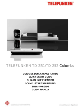 Telefunken TD 252 Colombo Le manuel du propriétaire
