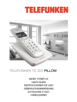 Telefunken TD 301 PILLOW Manuel utilisateur