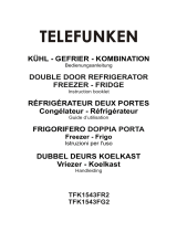 Telefunken TFK1543FR2 Kühl-gefrierkombination Le manuel du propriétaire