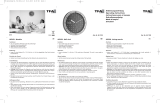 TFA Analogue Designer Wall Clock with Aluminium Frame Manuel utilisateur